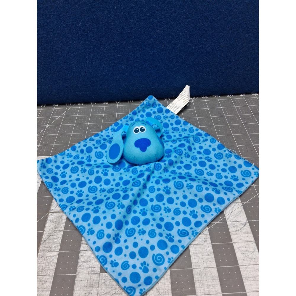 Blues Clues Security Blanket Blue Paw Print Lovey Plush Toy